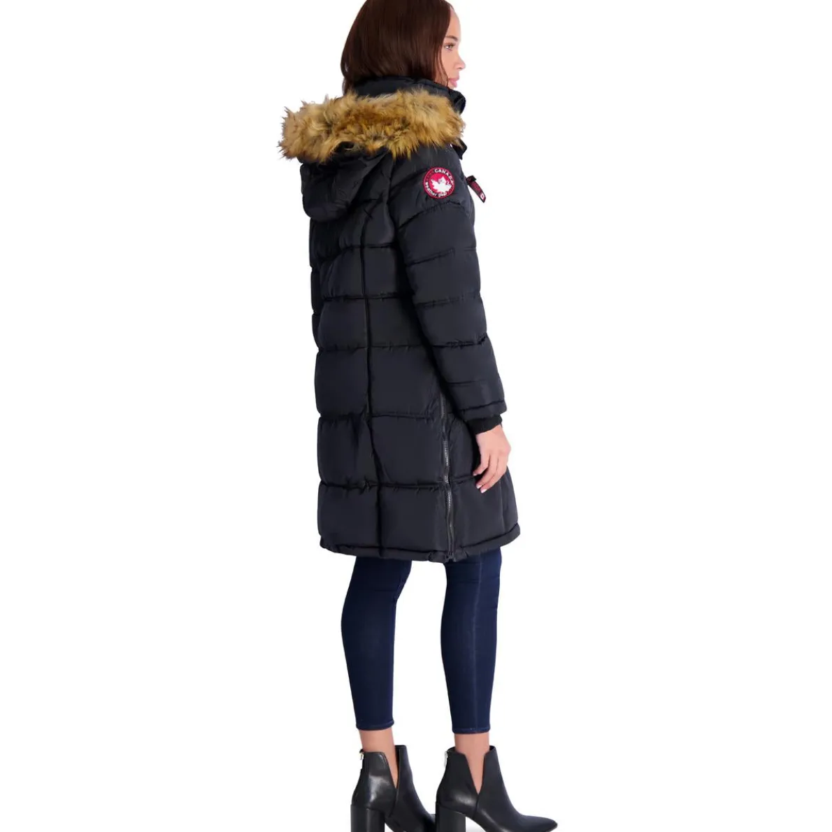 Puffer Coat for Women- Long Faux Fur Insulated Winter Jacket