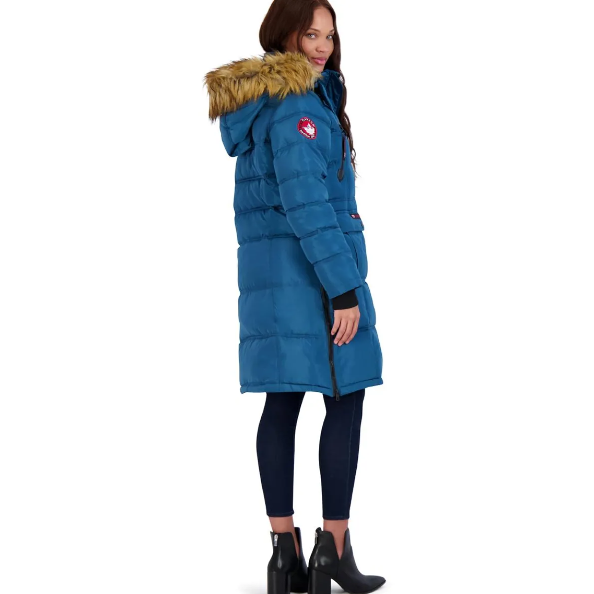 Puffer Coat for Women- Long Faux Fur Insulated Winter Jacket