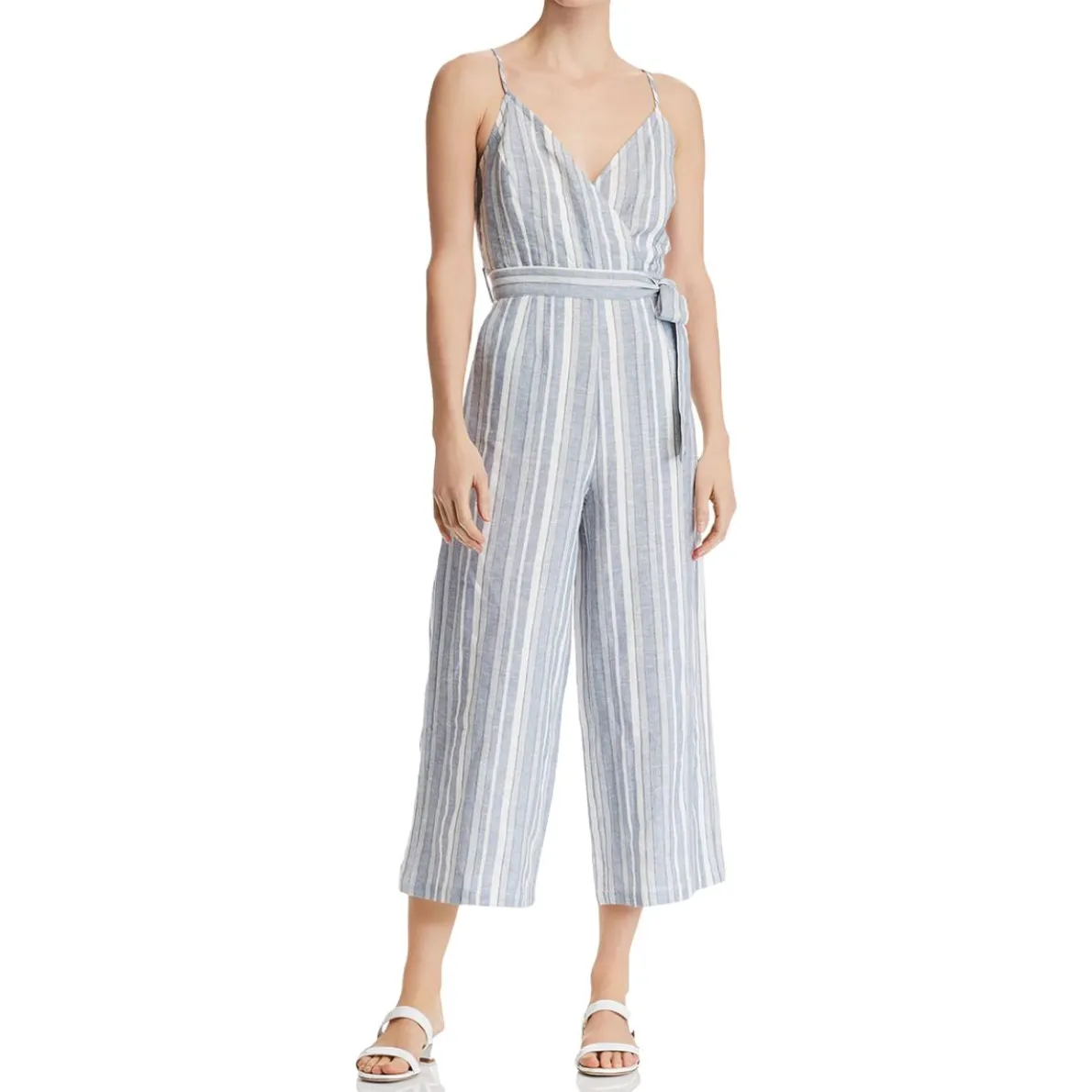 Striped Sleeveless Jumpsuit