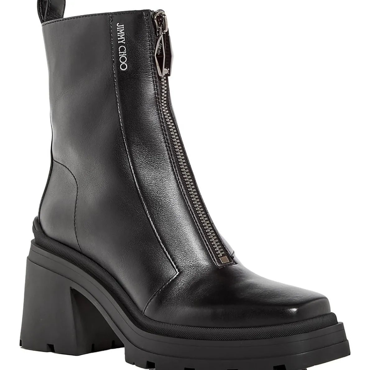 Eugenie 80 Zipper Leather Ankle Boots