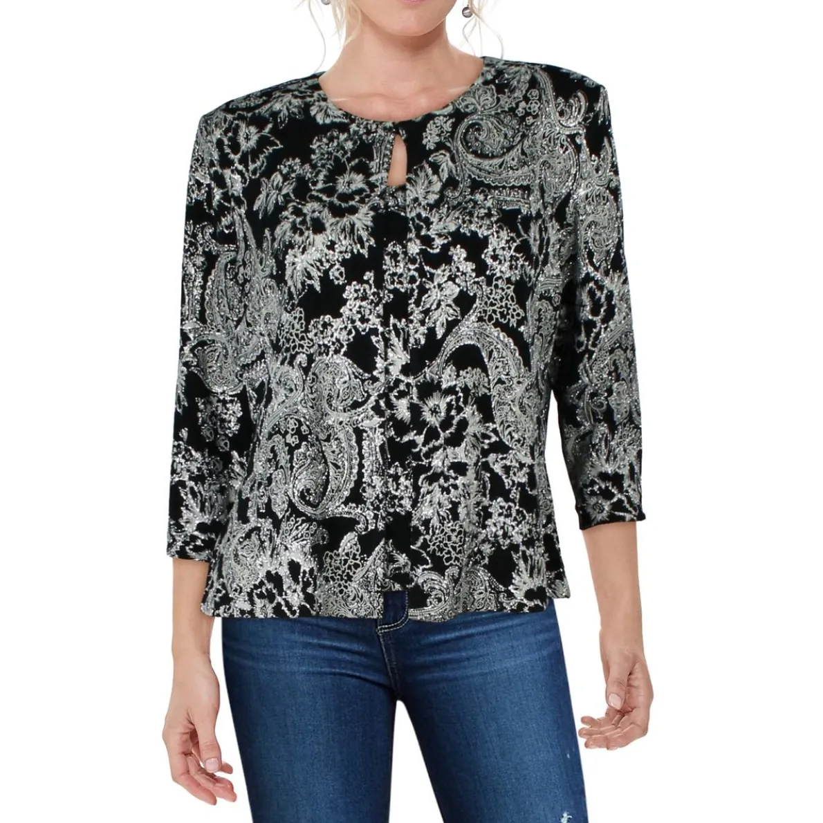 Petites 2-in-1 Open-Front Blazer