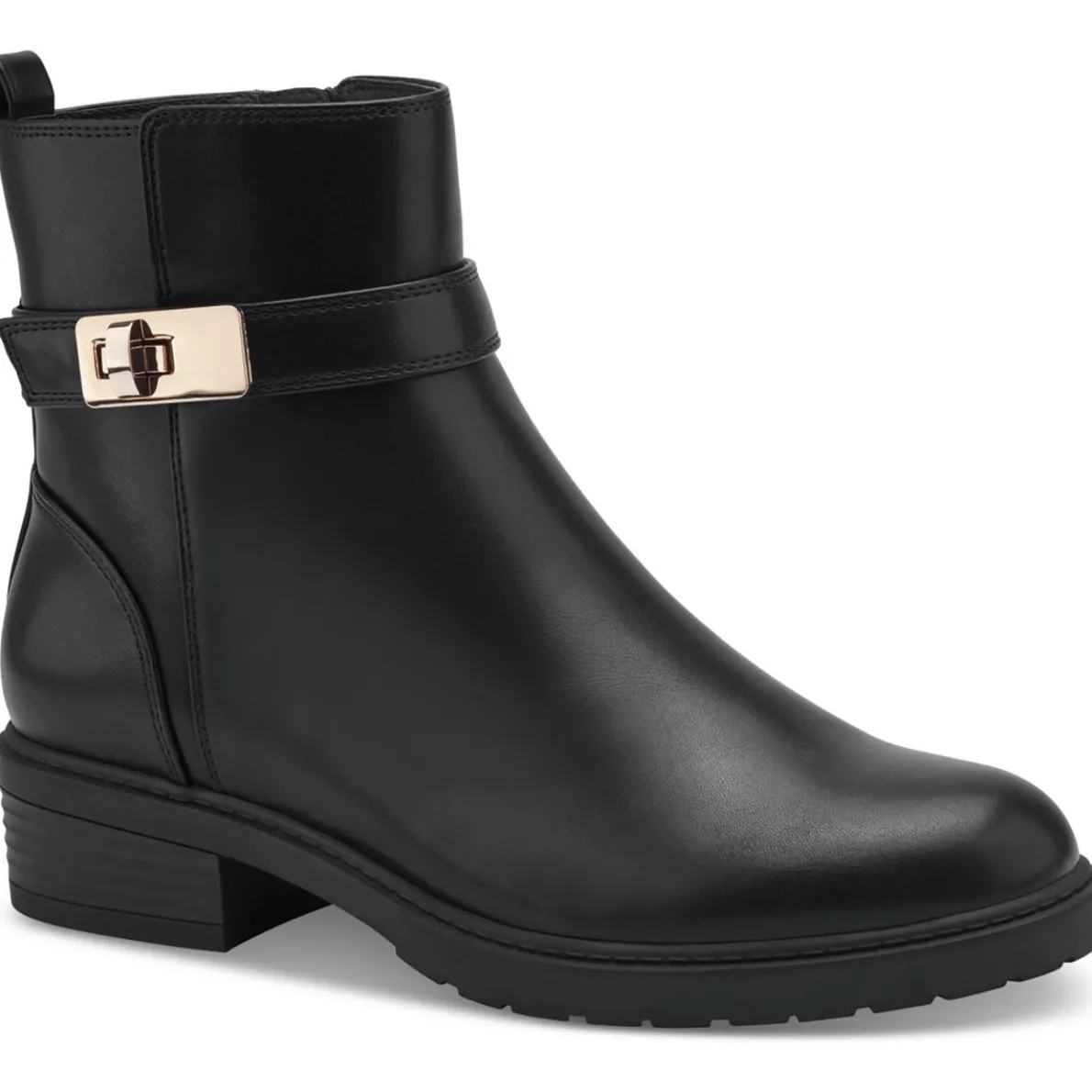 BECCAAP Faux Leather Ankle Boots