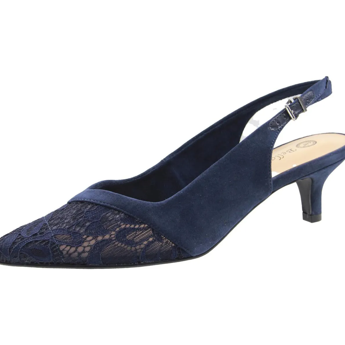 Marquette Comfort Insole Faux Suede Slingback Sandals