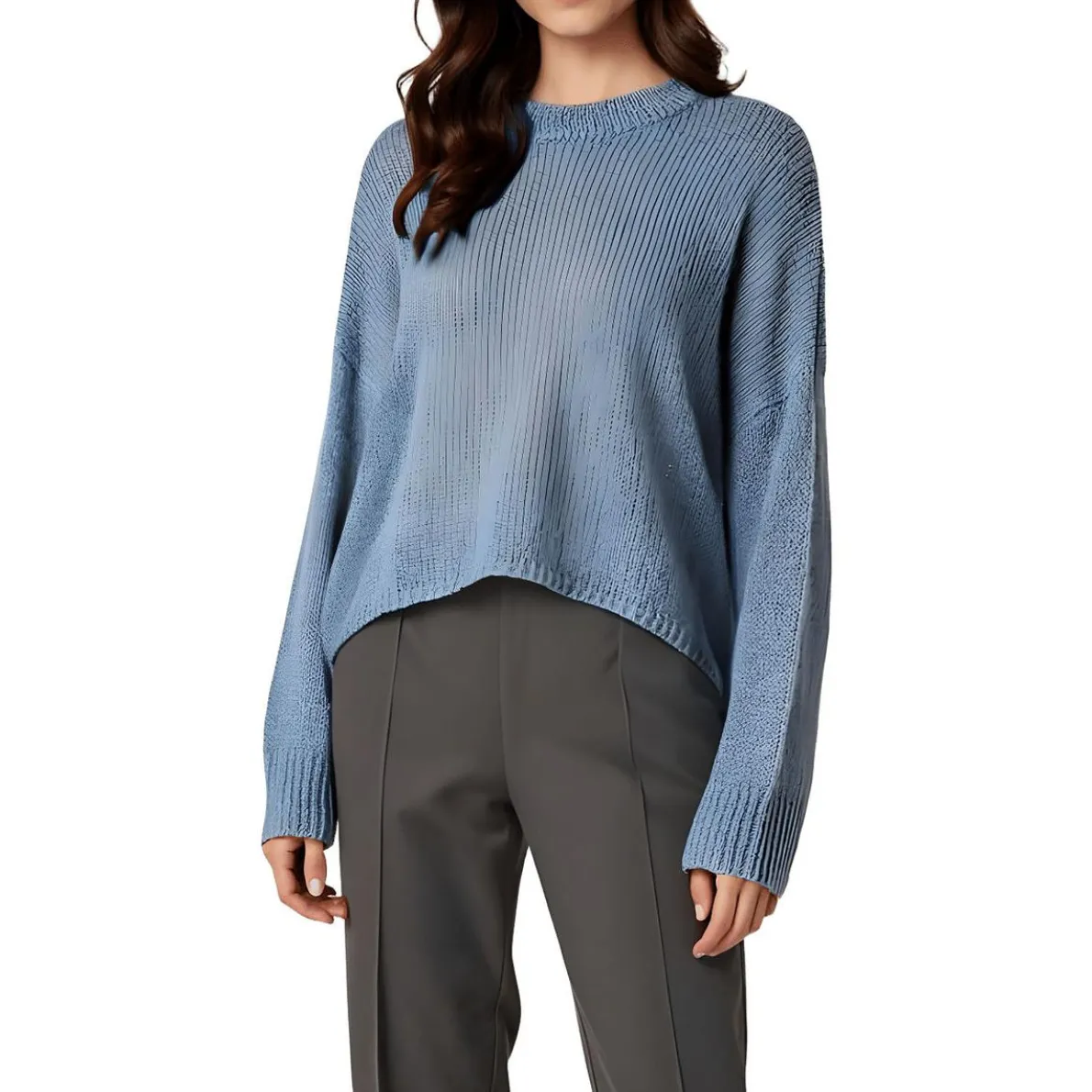 Oversized Knit Crop Sweater