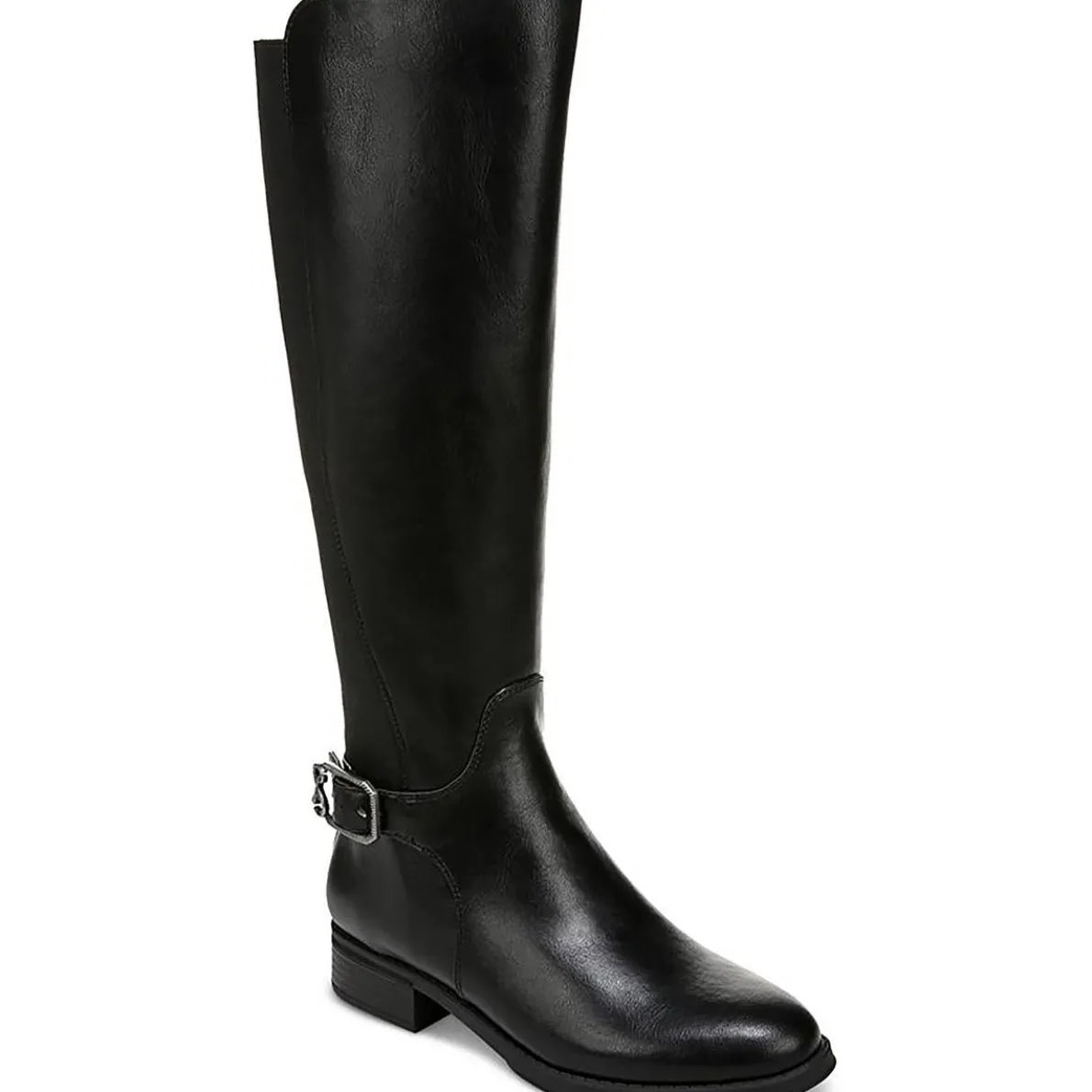 Percy Leather Block Heel Knee-High Boots