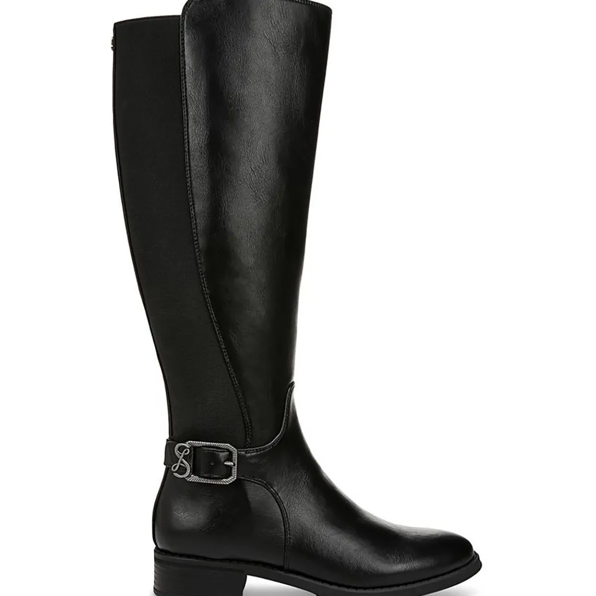 Percy Leather Block Heel Knee-High Boots