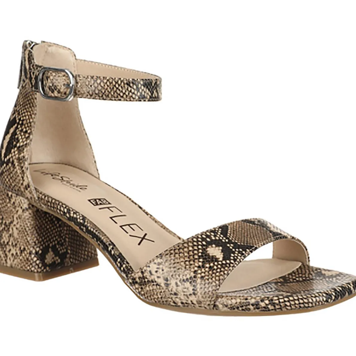 Cassidy Open Toe Block Heel Ankle Strap