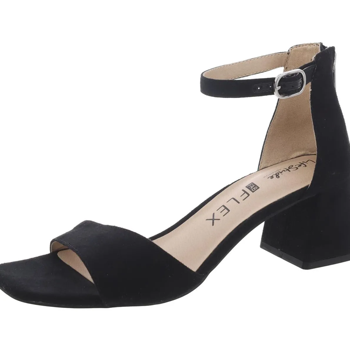 Cassidy Open Toe Block Heel Ankle Strap