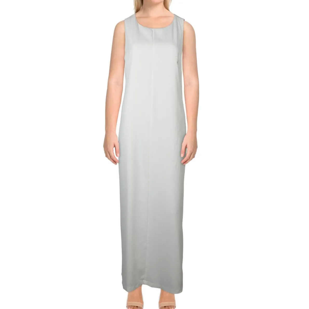 Bow Jewel Neck Maxi Dress