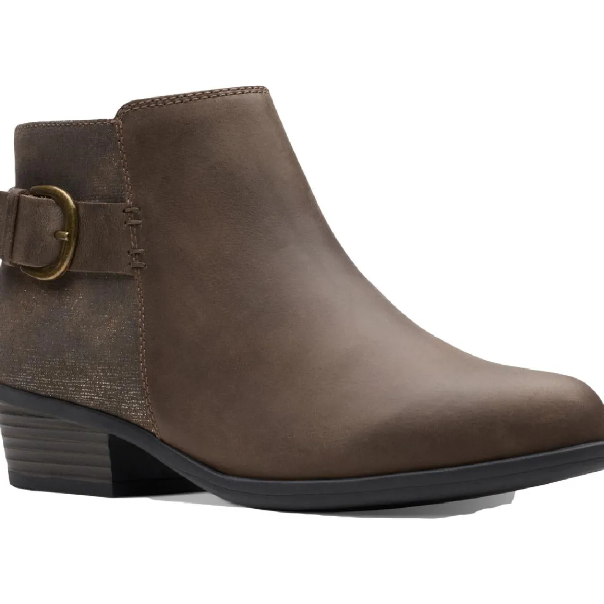 Addiy Kara Stacked Heel Ankle Booties