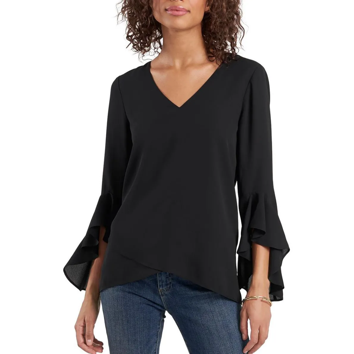 Chiffon V-Neck Blouse