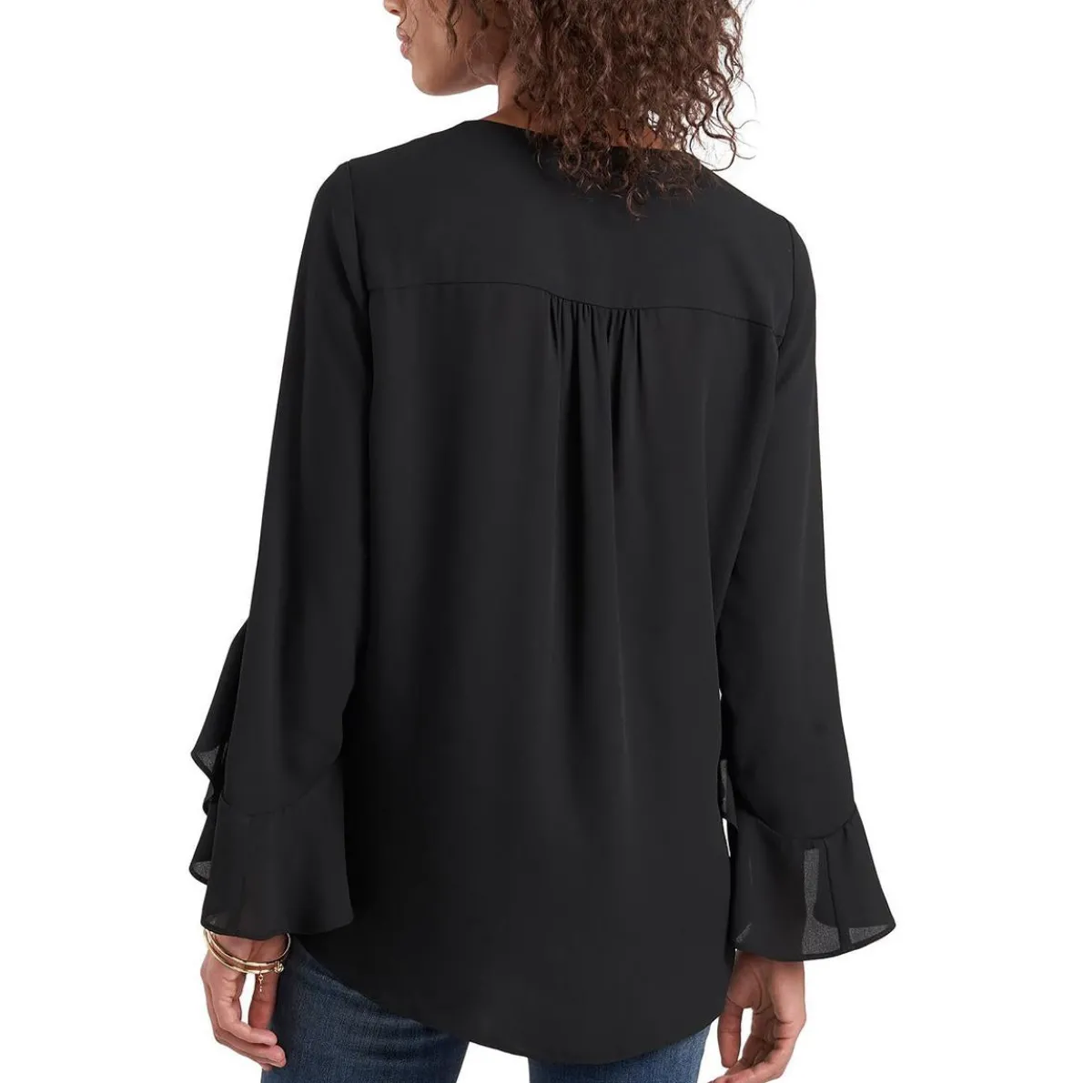 Chiffon V-Neck Blouse