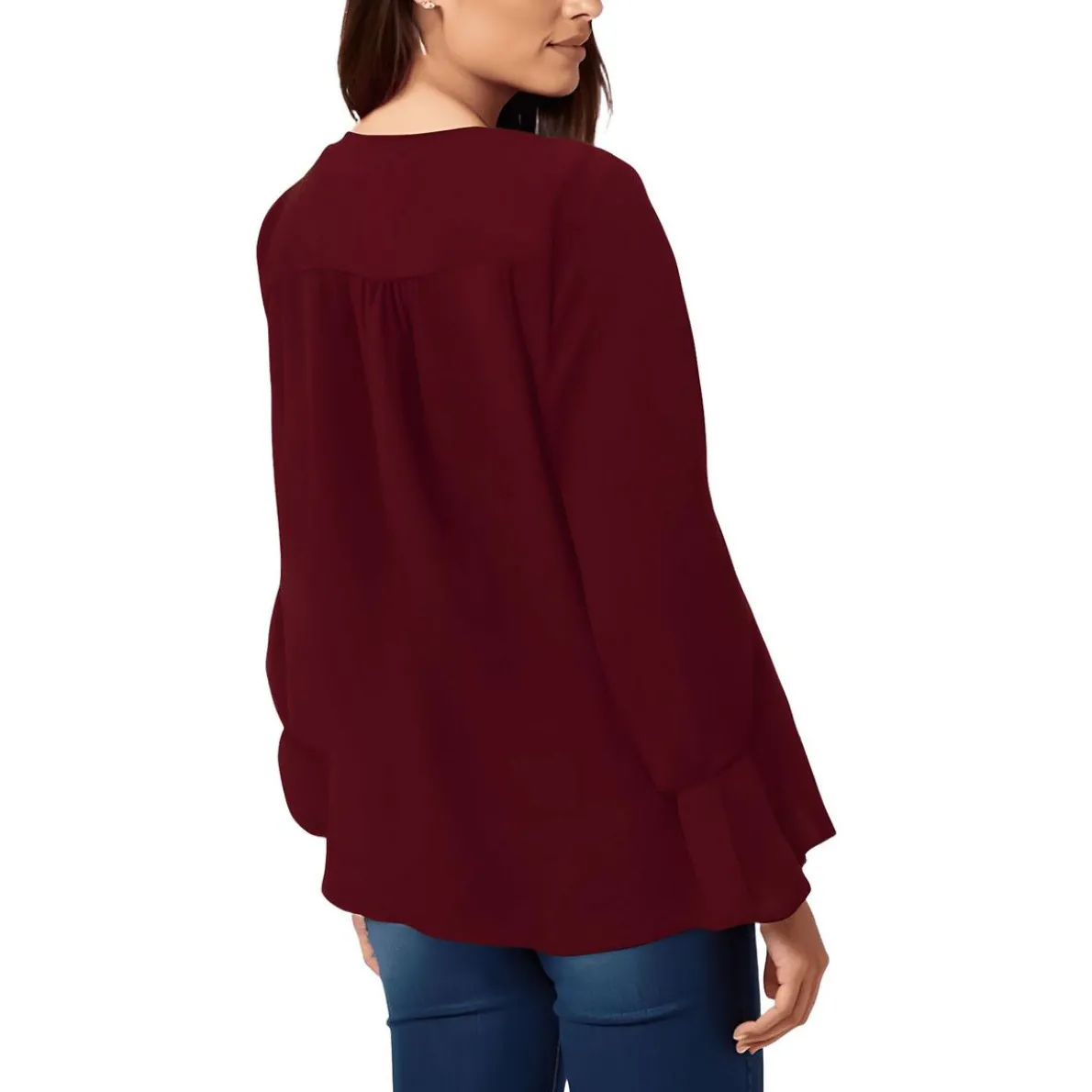 Chiffon V-Neck Blouse
