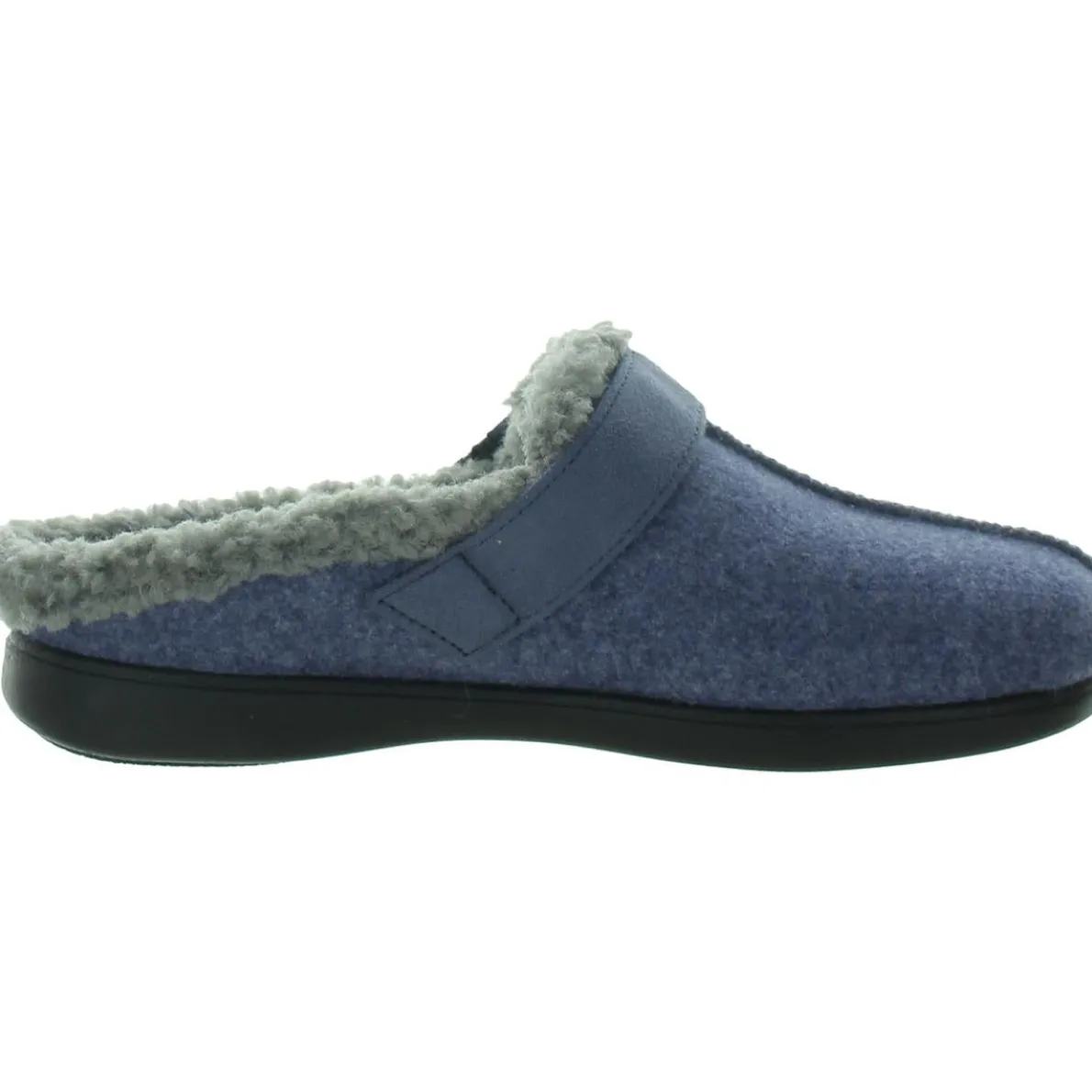 Eternity Buckle Faux Fur Slide Slippers