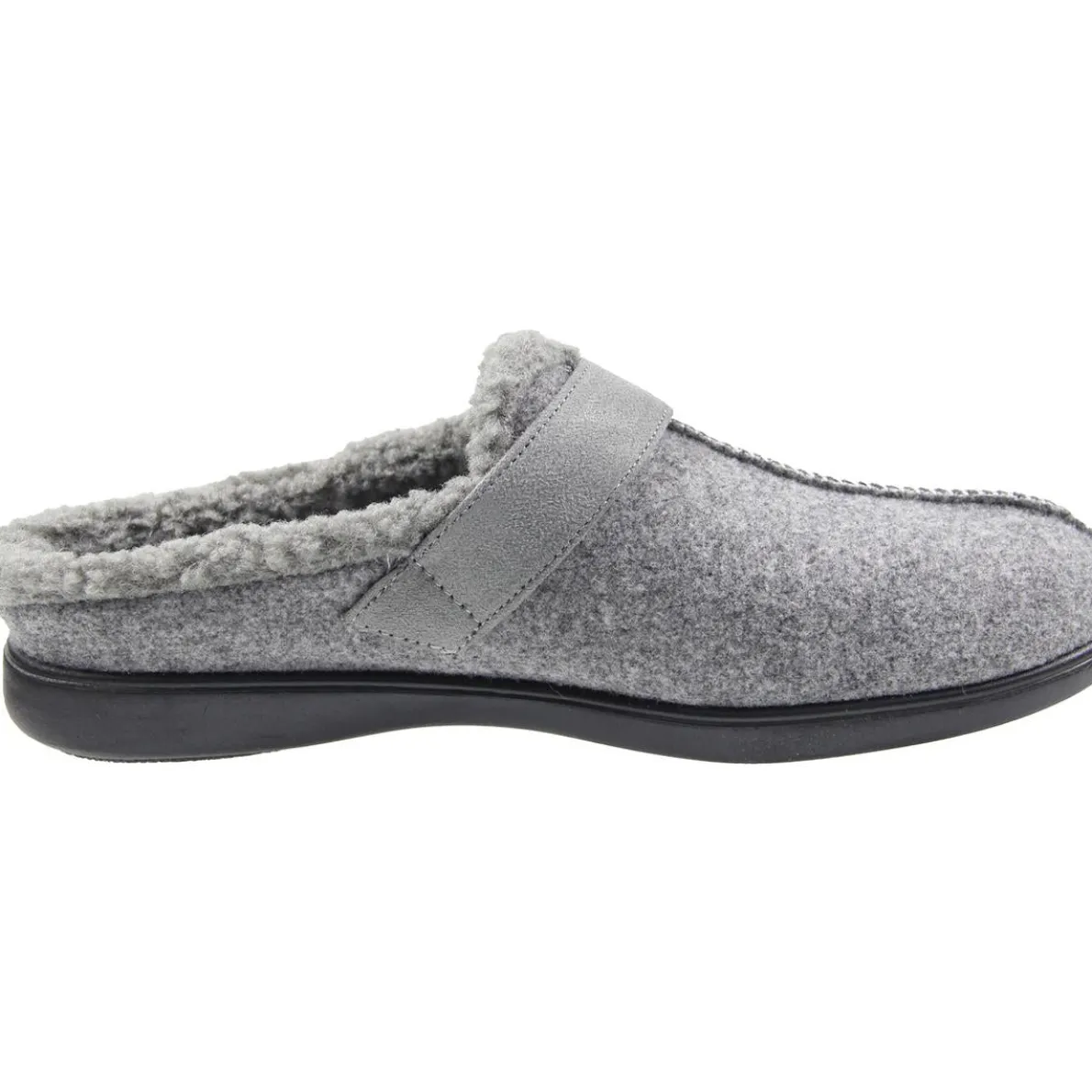 Eternity Buckle Faux Fur Slide Slippers