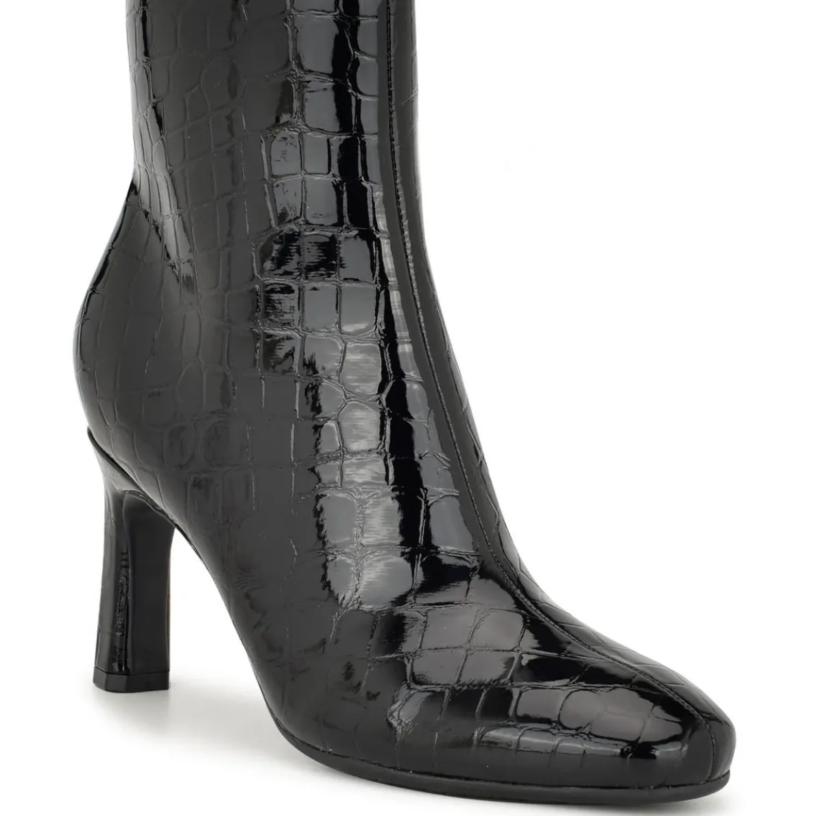 Nance 9X93 Patent Solid Ankle Boots