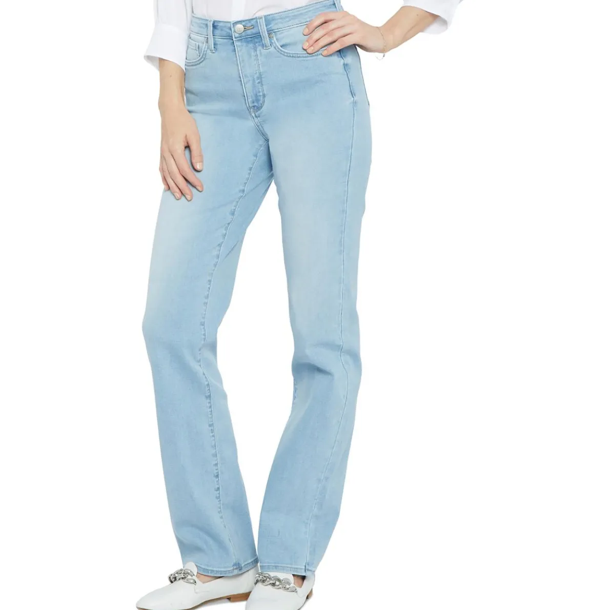 Bailey Denim Mid-Rise Straight Leg Jeans