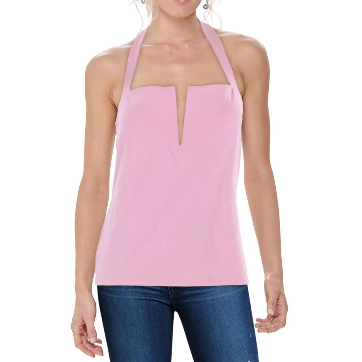 Tie Back Sleeveless Halter Top