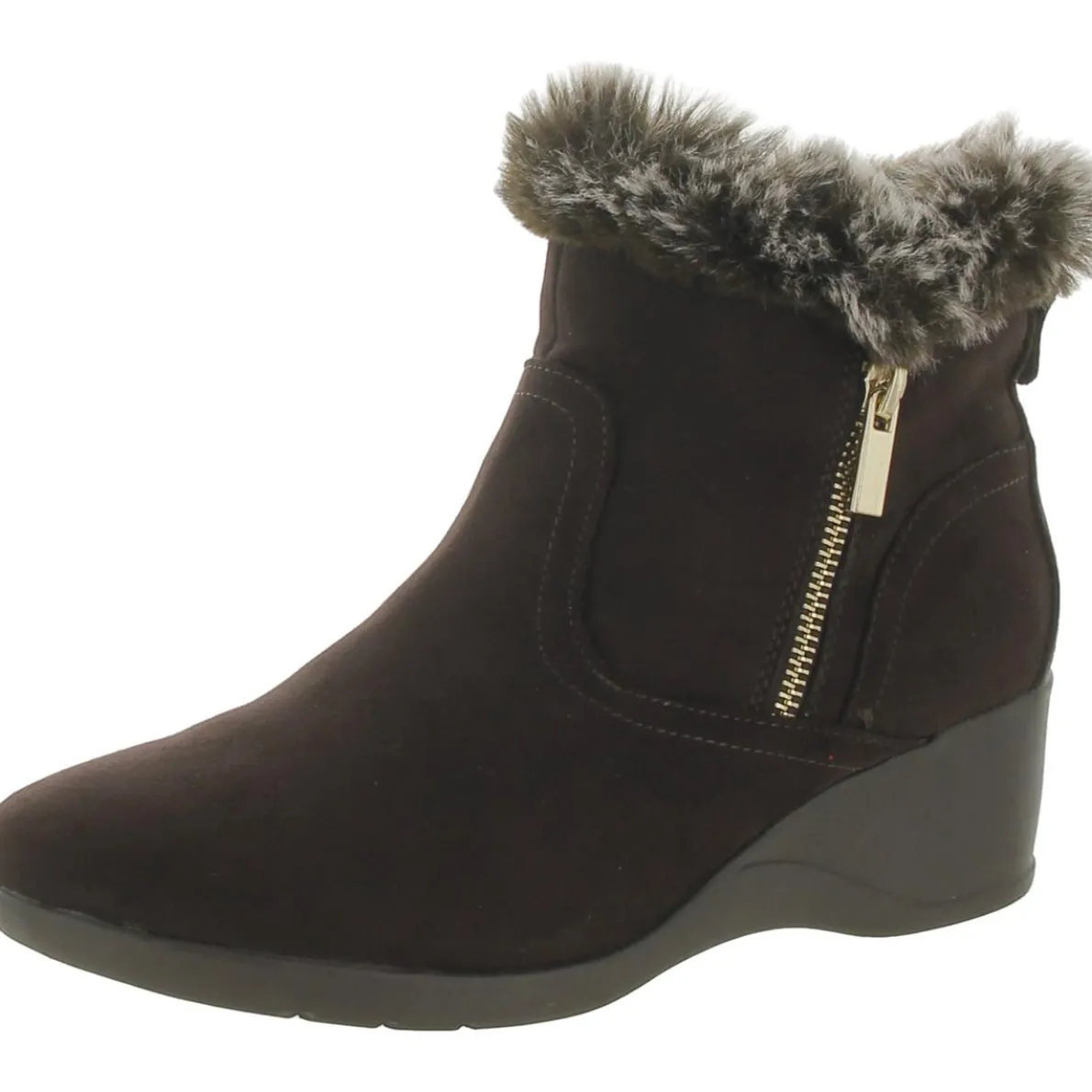 Carleen Faux Suede Ankle Boots