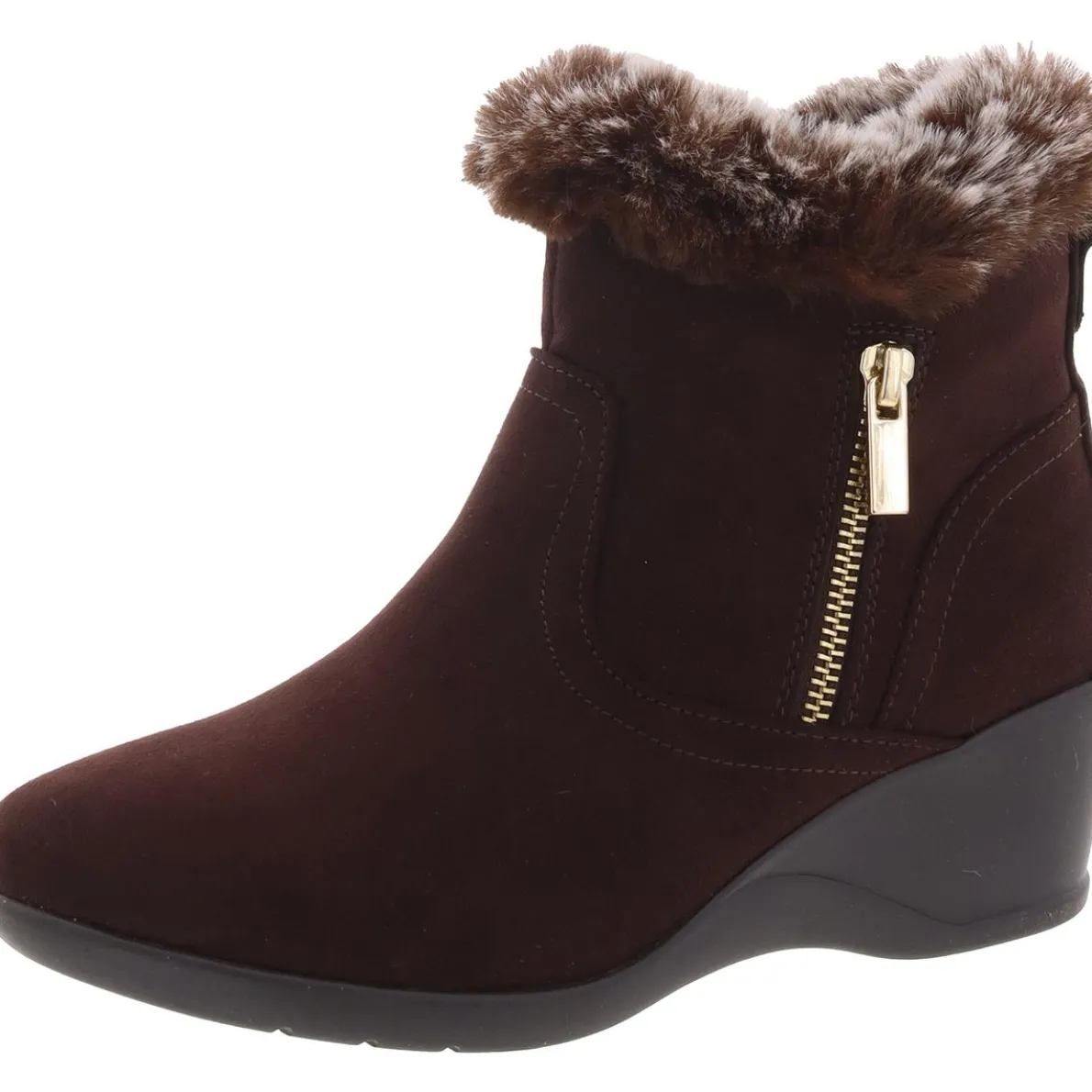 Carleen Faux Suede Ankle Boots