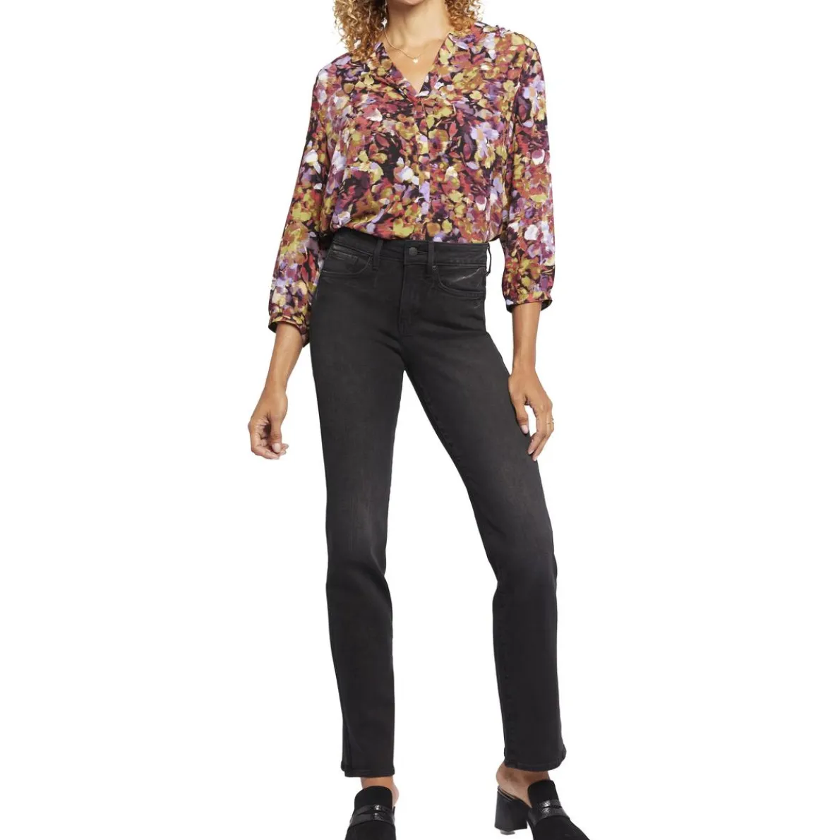 Marilyn Stretch Denim Straight Leg Jeans