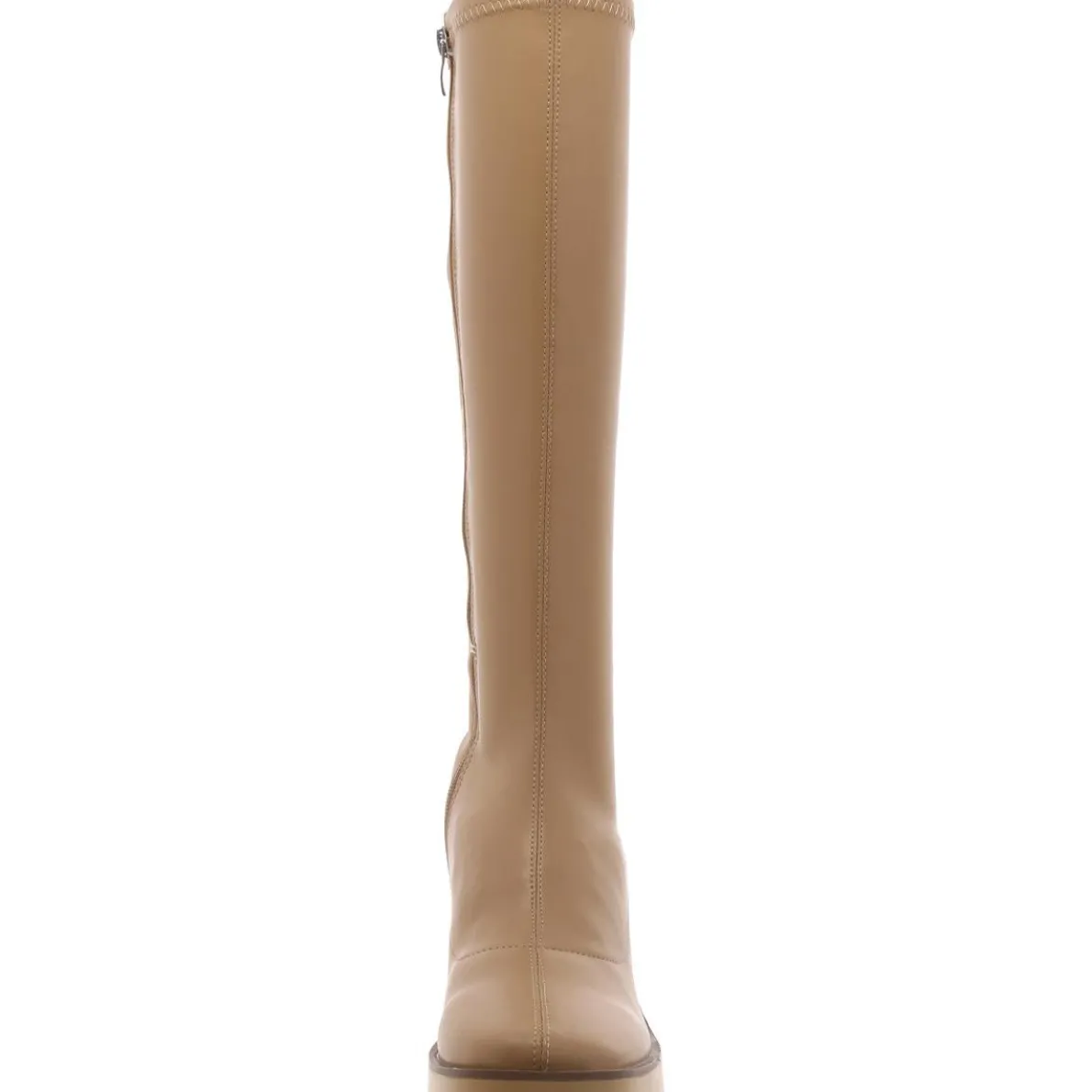 ALONDRA Faux Leather Platform Mid-Calf Boots