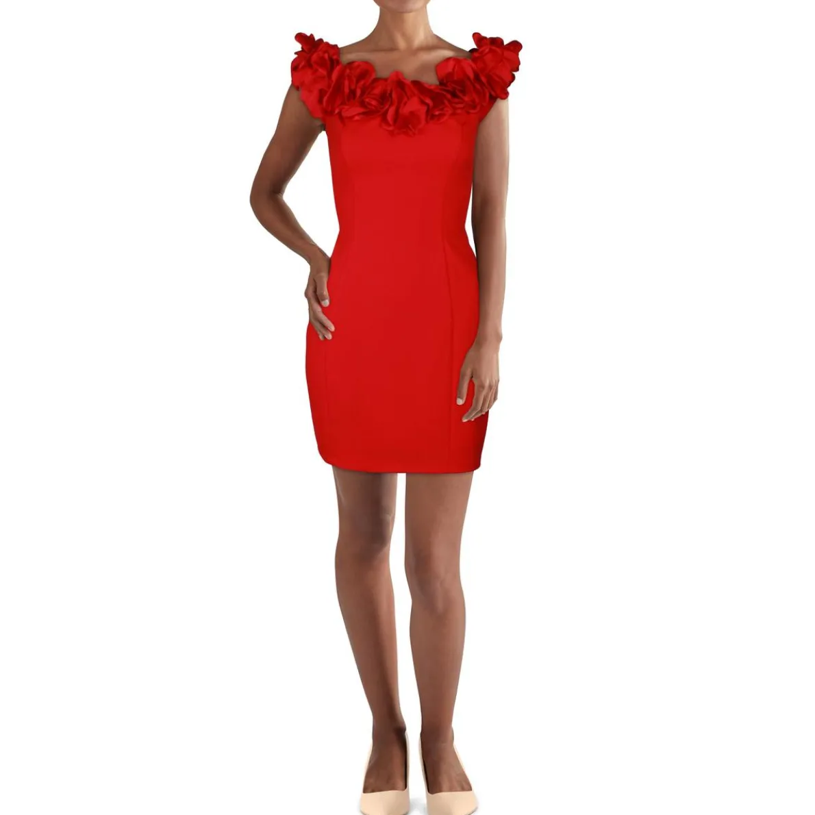 Juniors Rosette Bodycon Dress
