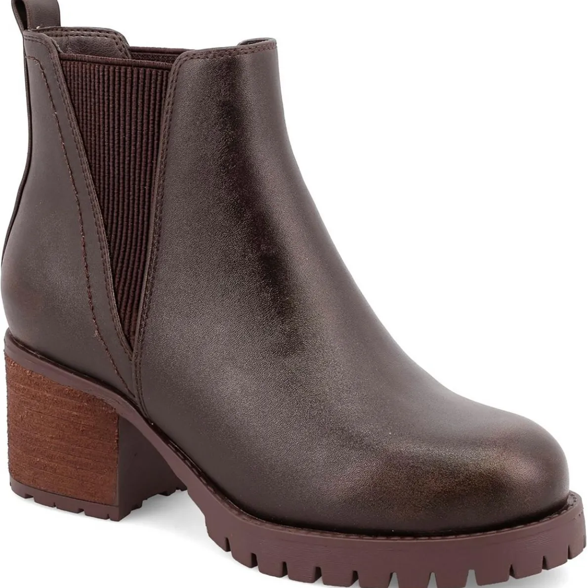 Jody Faux Leather Ankle Chelsea Boots