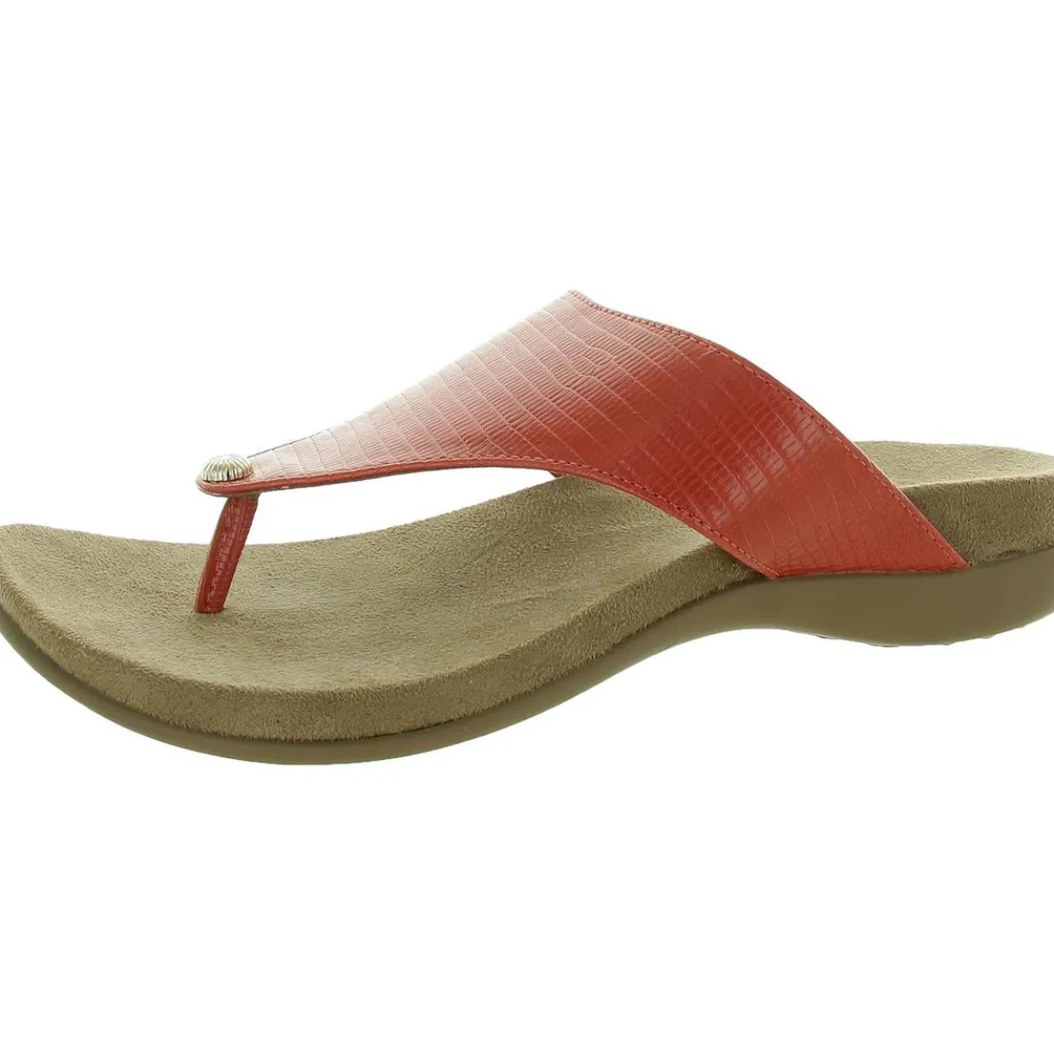 Riioo Faux Leather Slip On Flip-Flops