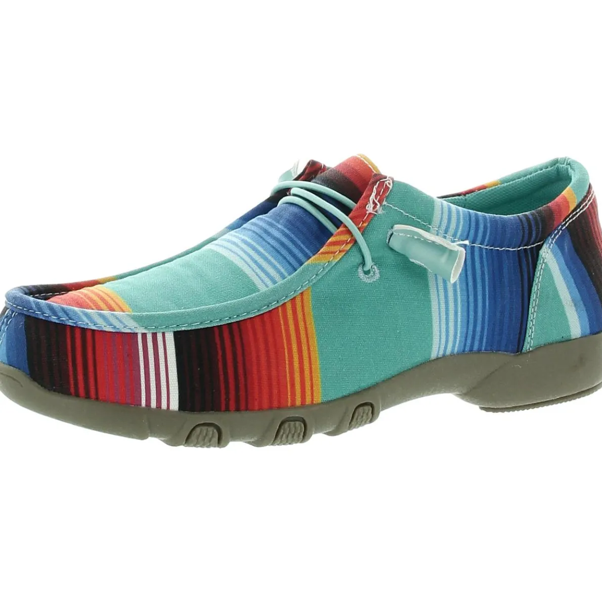 Chillin Pattern Canvas Moccasins