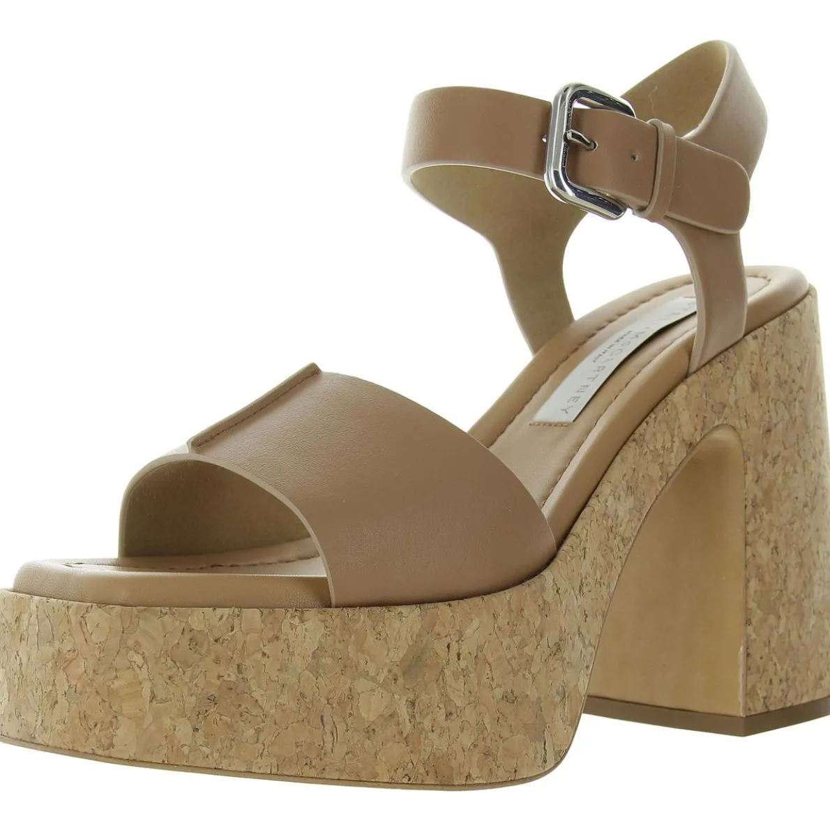 Skyla Buckle Faux Leather Platform Sandals