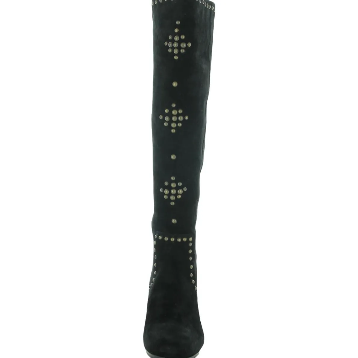 Fortune Suede Block Heel Knee-High Boots