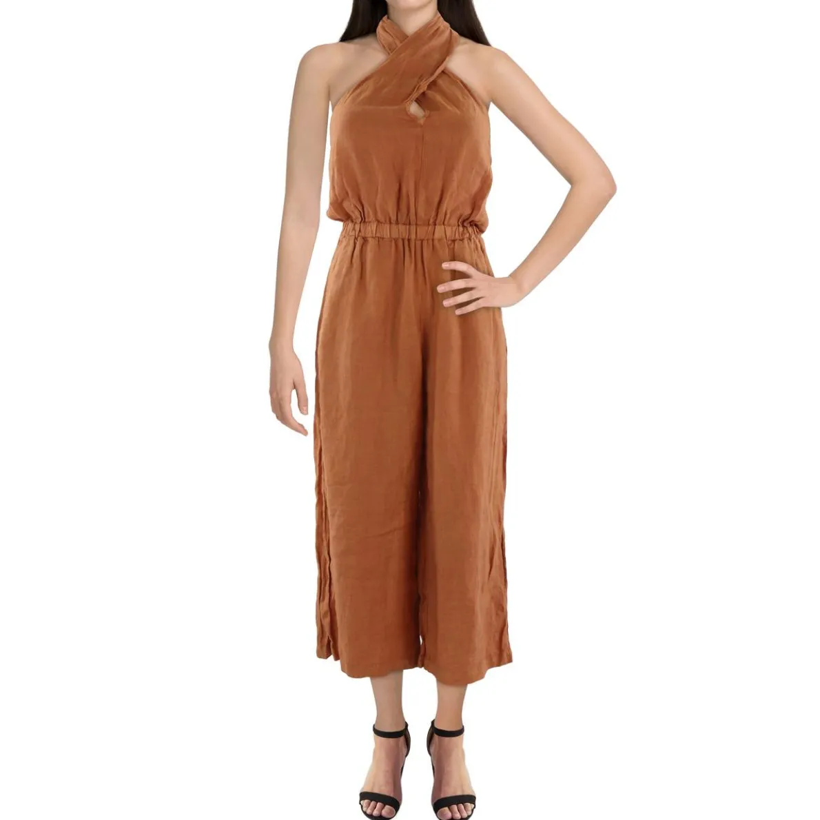 Halter Linen Jumpsuit