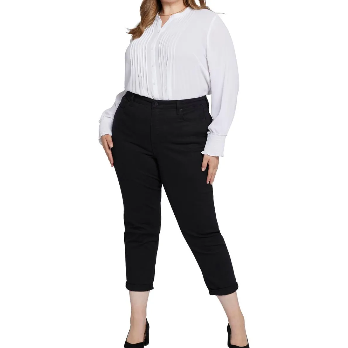 Plus Margot Solid Denim Ankle Jeans