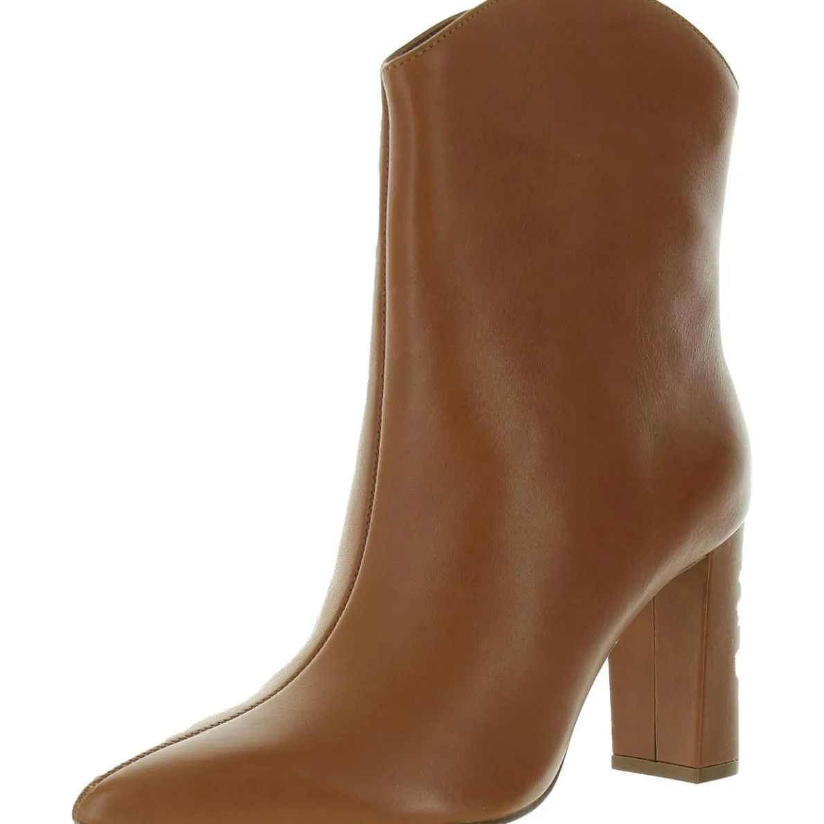 Solid Faux Leather Booties