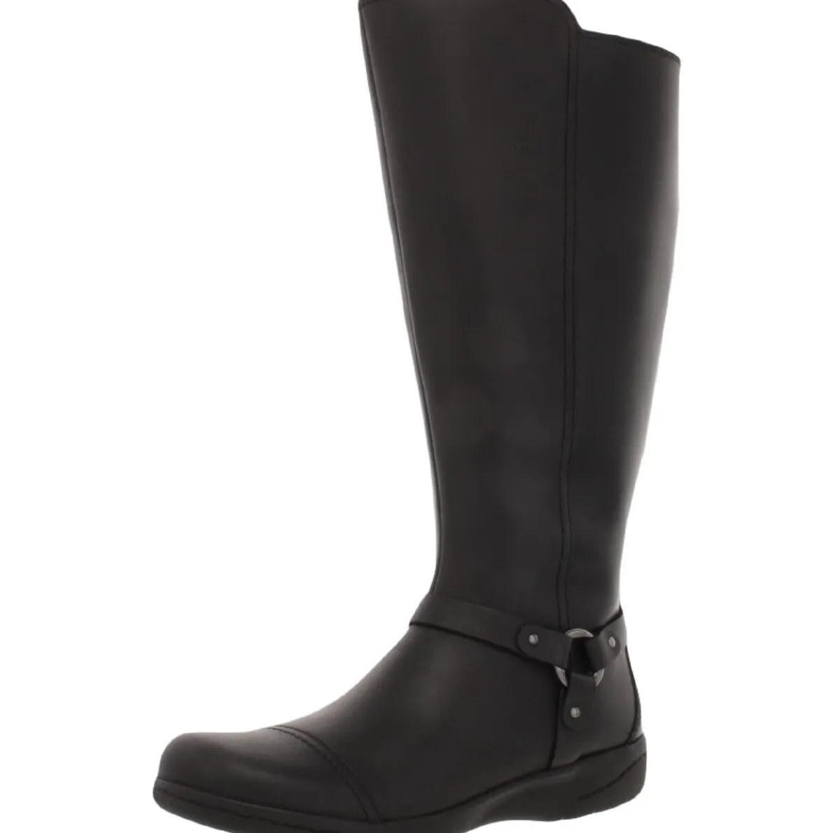 Cheyn Lindie Wide Shaft Leather Knee-High Boots