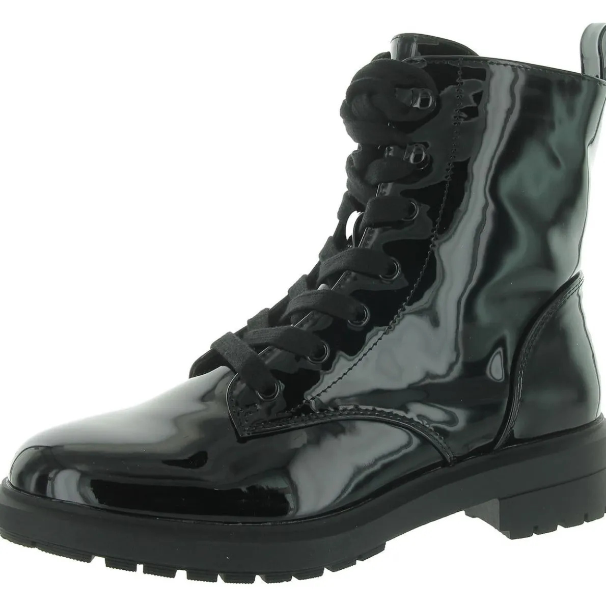 Terissa Zip Up Lug Sole Combat & Lace-Up Boots