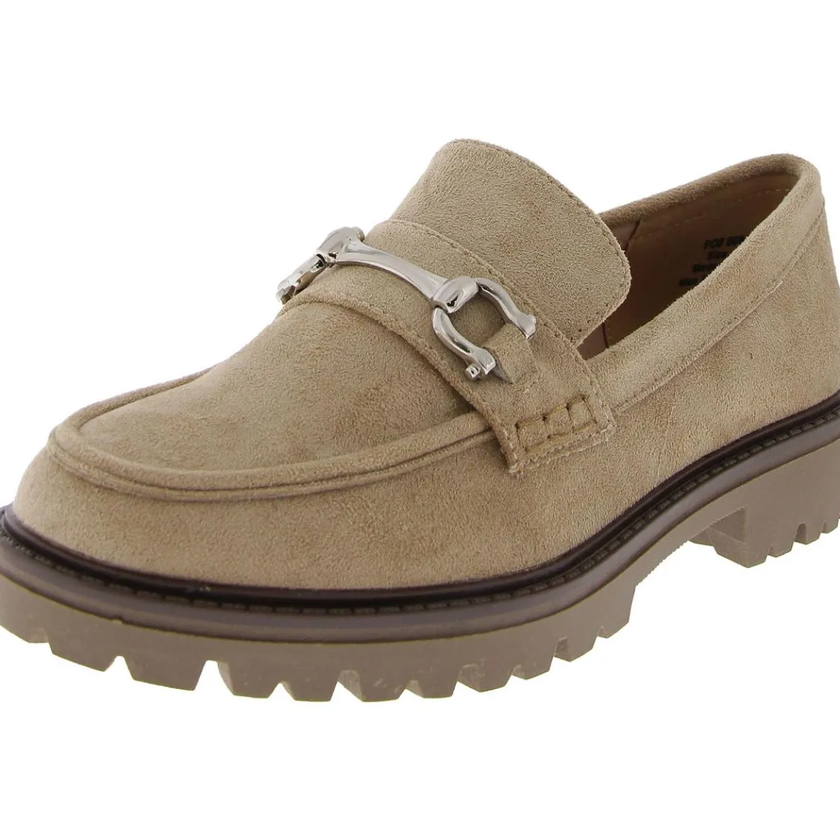 Jessamey Faux Suede Embellished Loafers