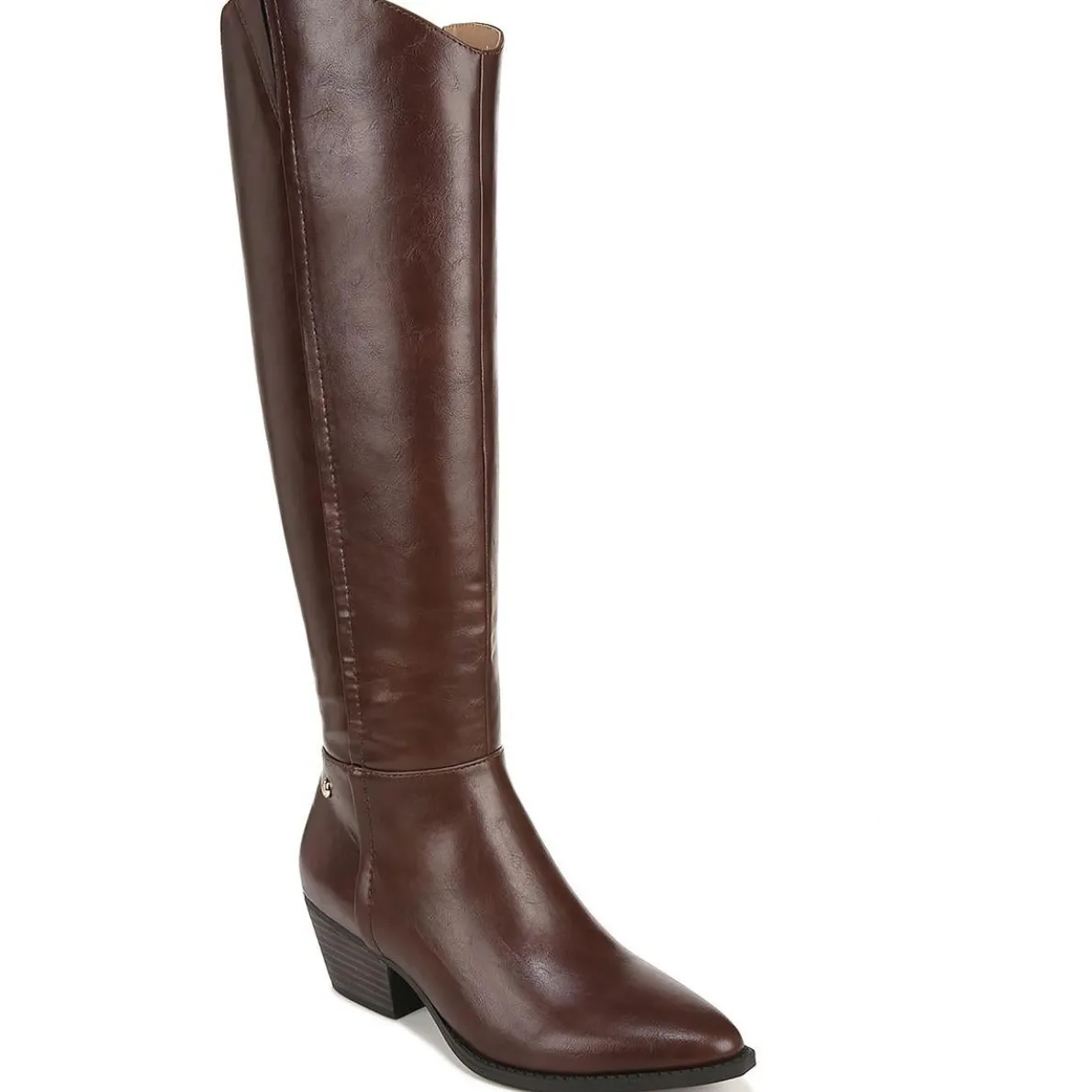 Reese Faux Leather Wide Calf Knee-High Boots