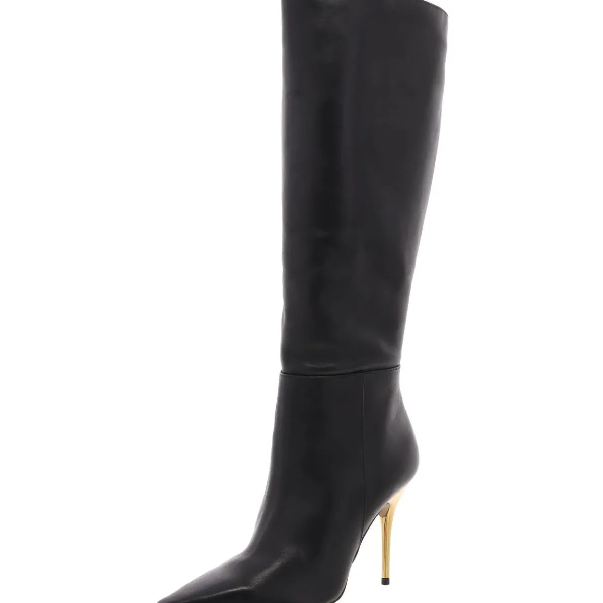 The Campaign Zipper Leather Knee-High Boots