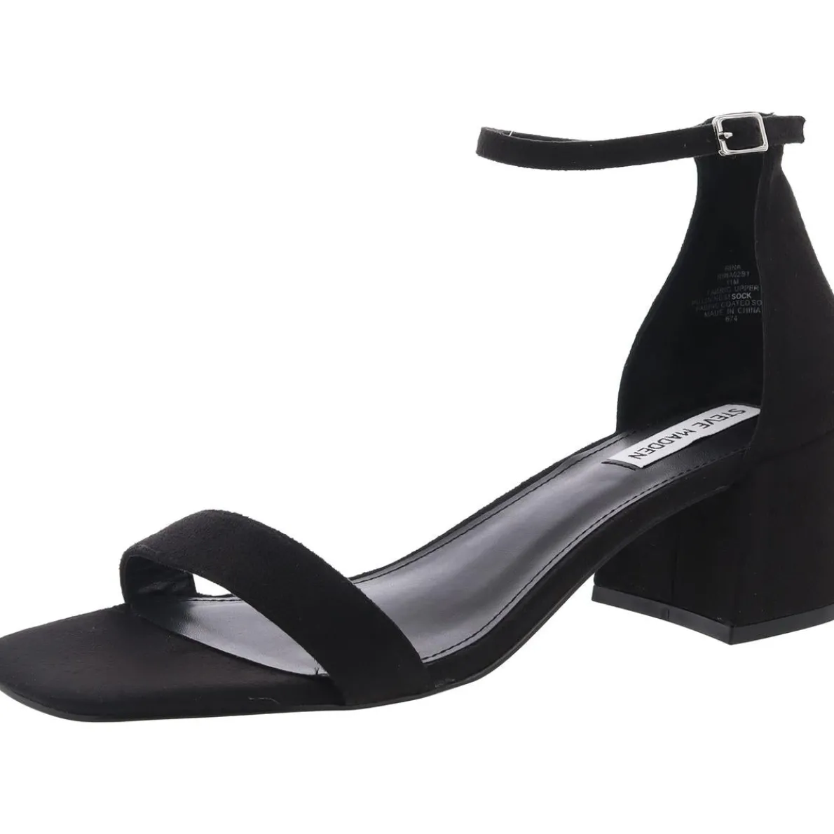 Rina Buckle Faux Suede Ankle Strap