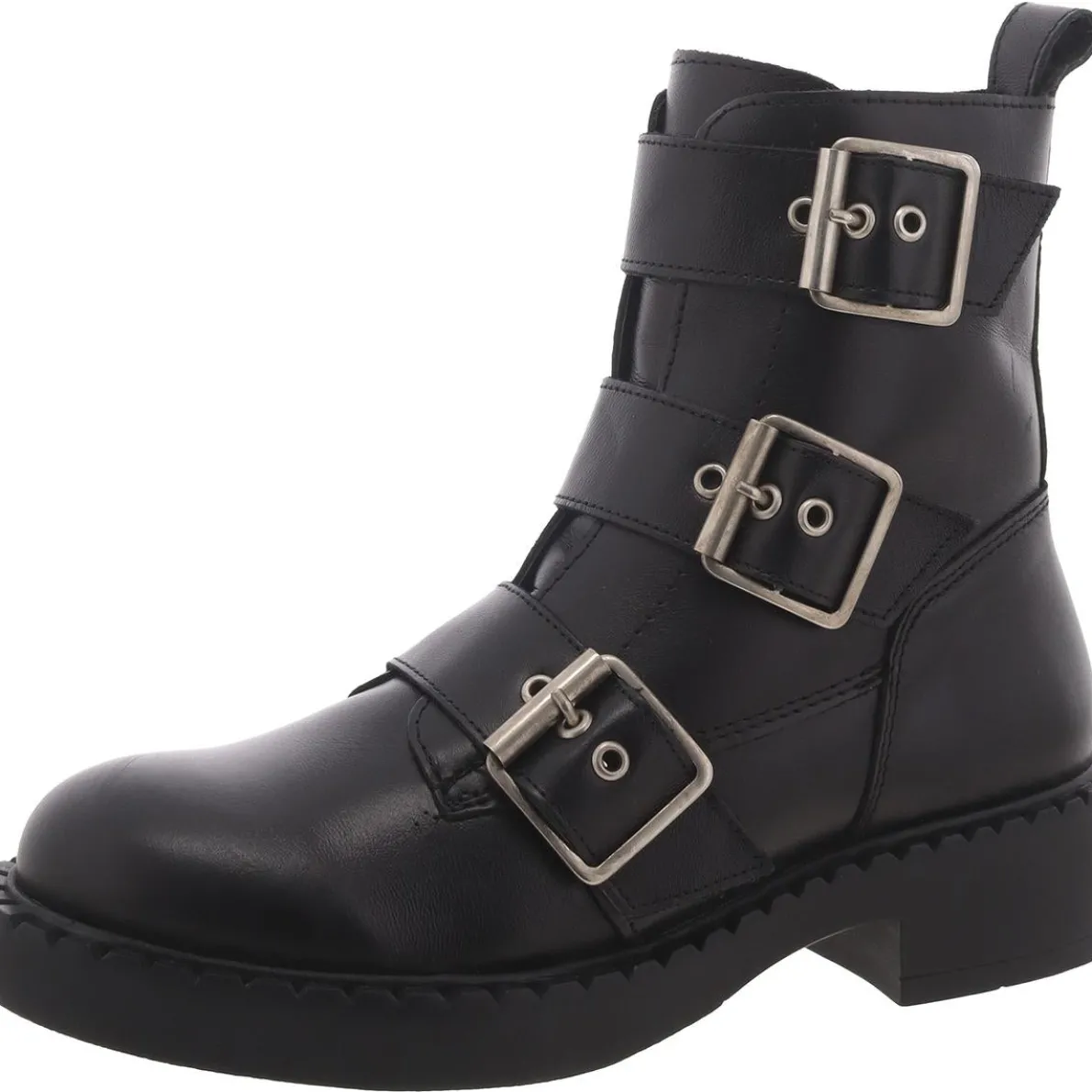 Arlette Leather Block Heel Ankle Boots
