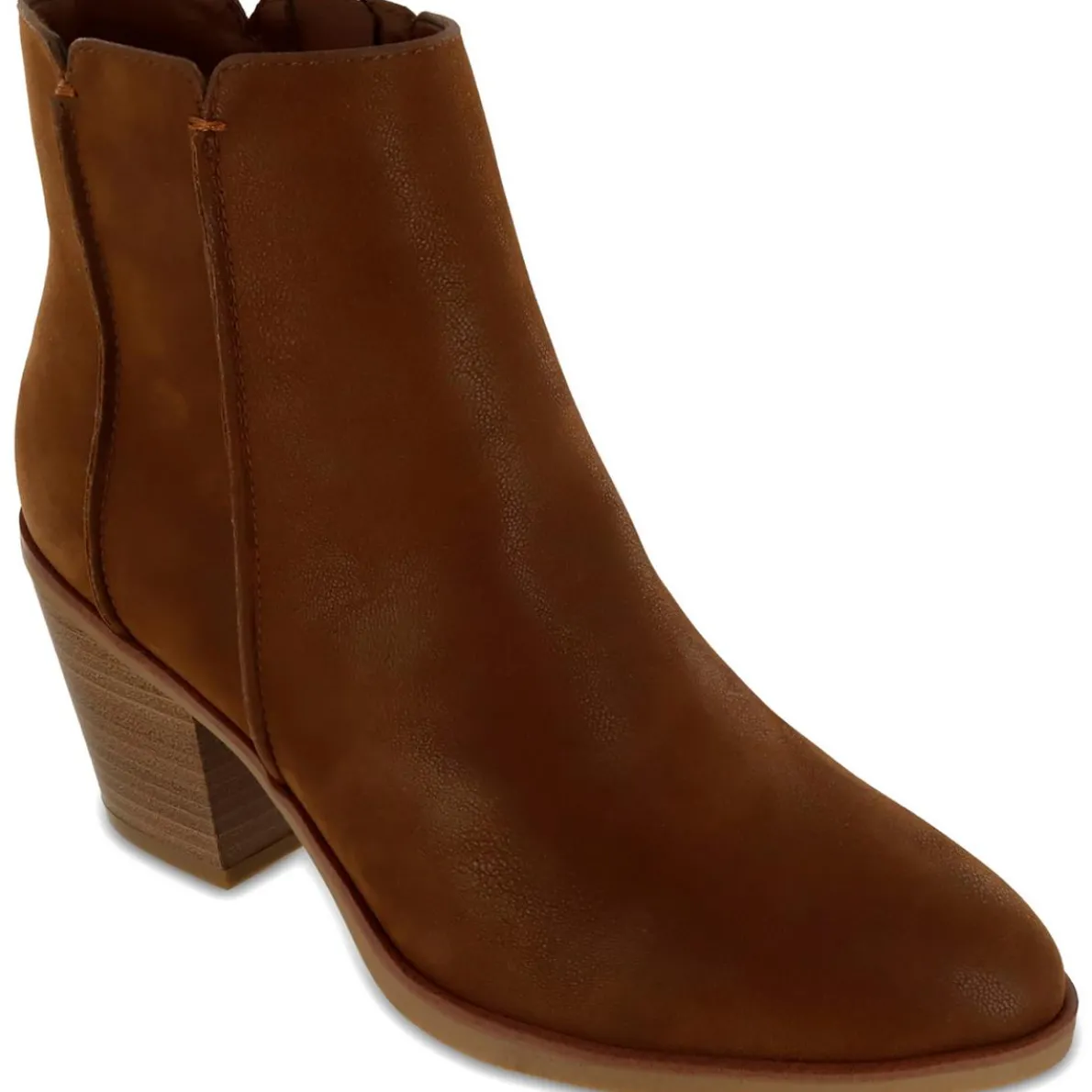 Lolo Faux Leather Heels Ankle Boots