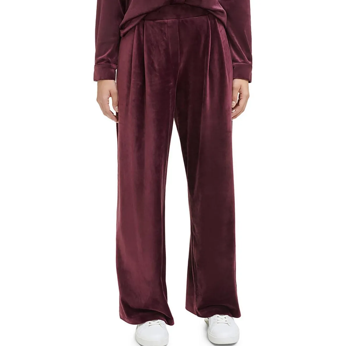 Plus Velvet High Rise Wide Leg Pants