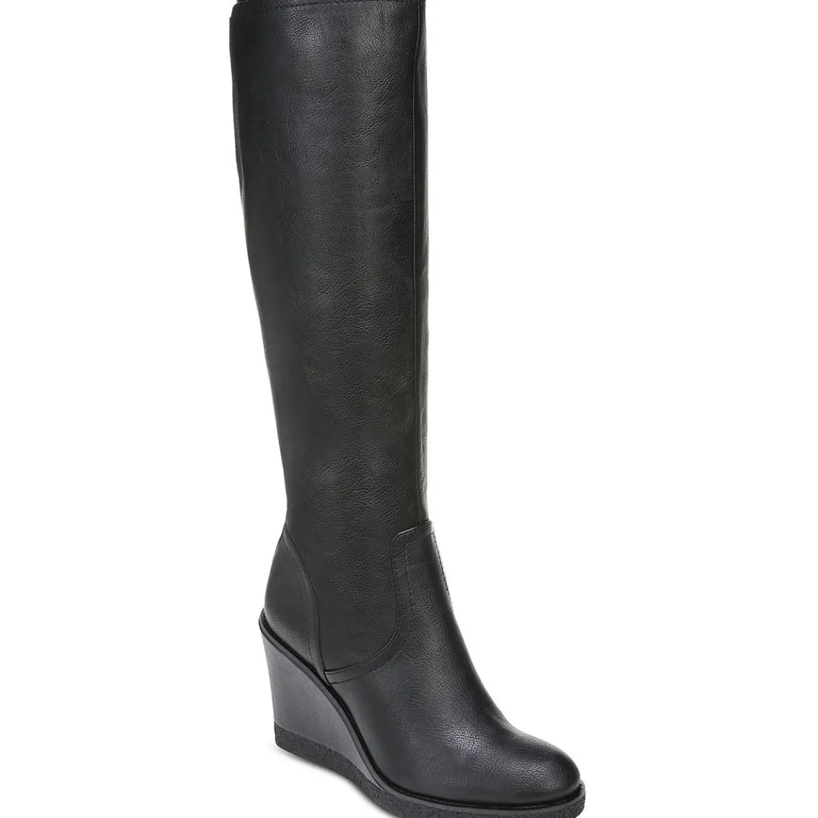 IGGY Faux Leather Knee-High Wedge Boots