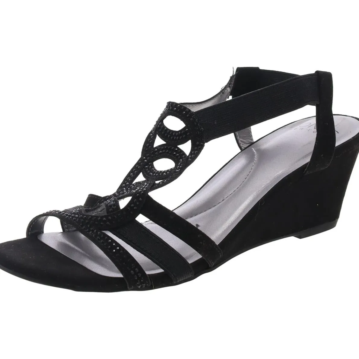 DENICE Open Toe Cushioned Footbed Wedge Sandals