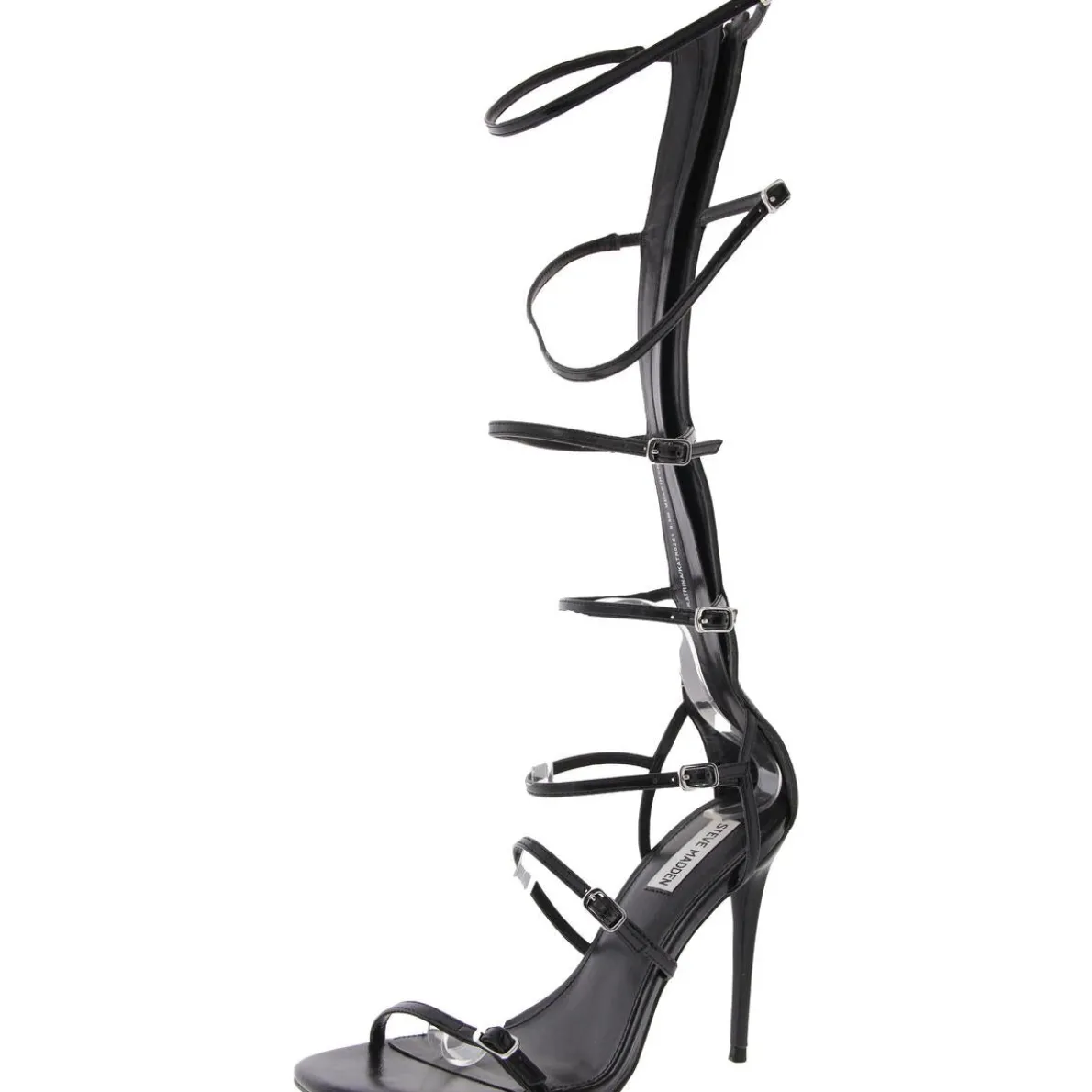 Katrina Zipper Faux Leather Ankle Strap