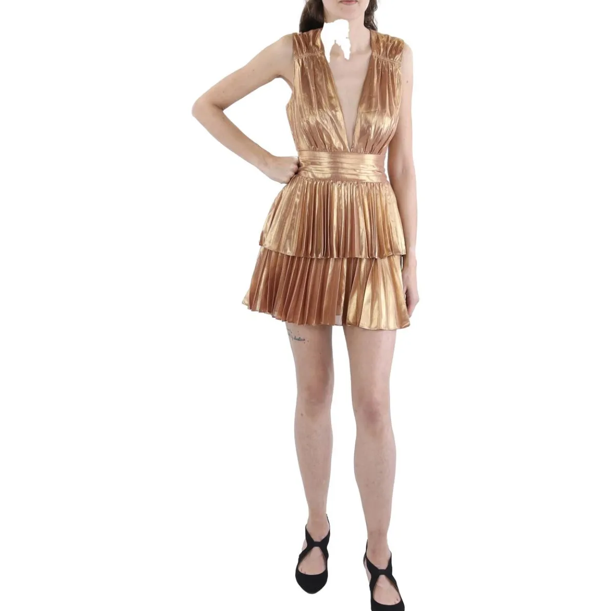 Metallic Cocktail And Party Dress