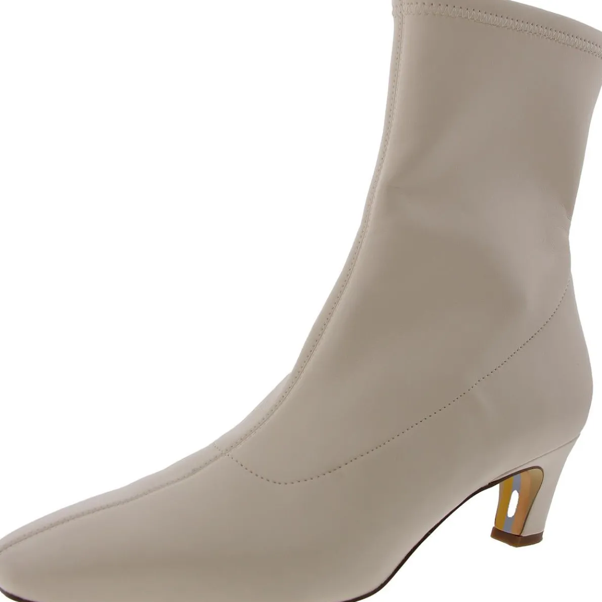 Marla Solid Faux Leather Ankle Boots