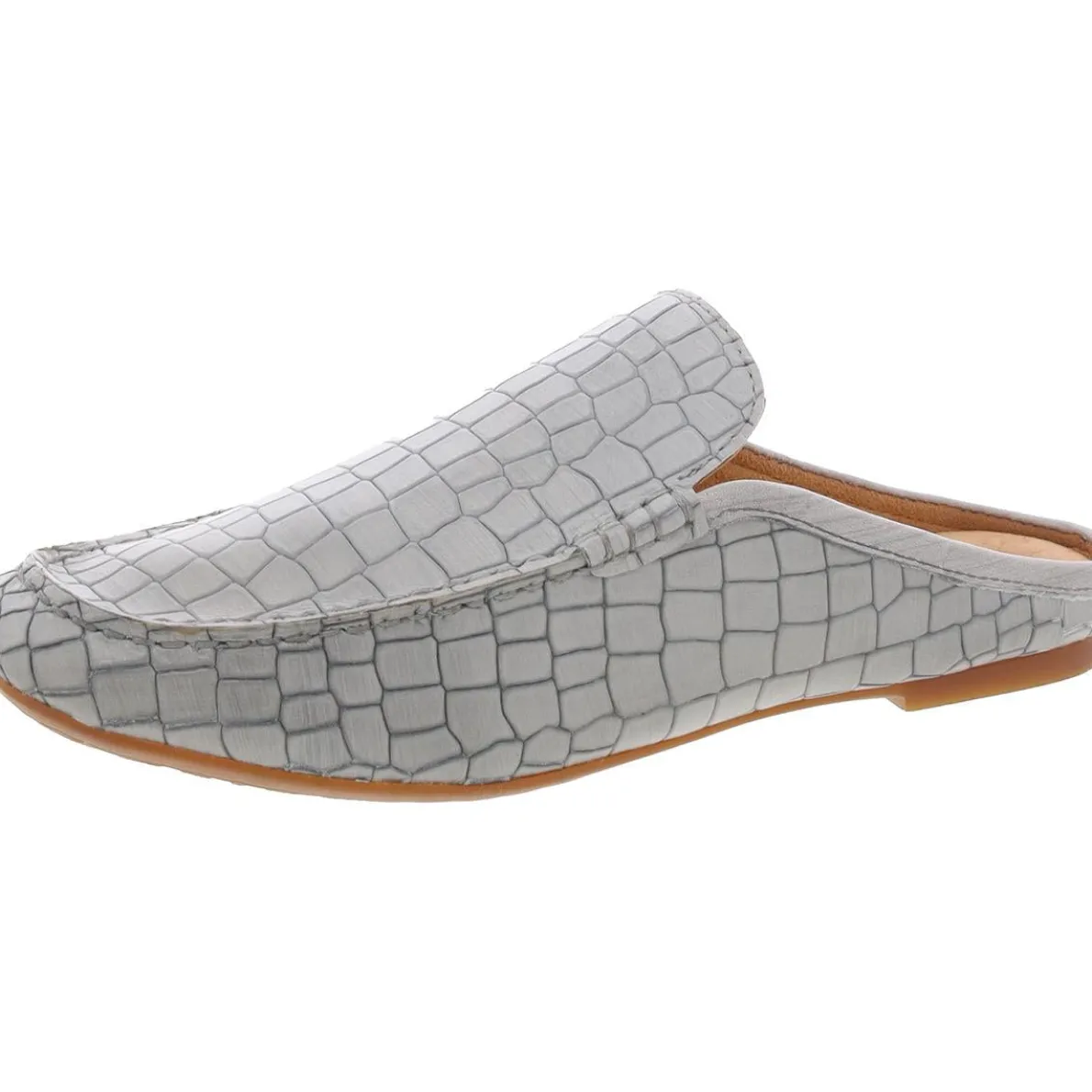 CAPRICORN Embossed Leather Mules